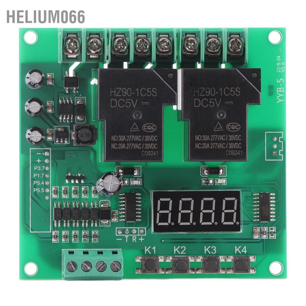 Bảng điều khiển tiến / lùi động cơ YYB-5 12v 24v Hai mô-đun chu kỳ thời gian trễ rơle Helium066