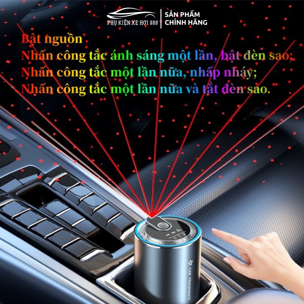 Xả- Máy Khuếch Tán Tinh Dầu Ô Tô Tự Động Thông Minh Kèm Đèn Led, Khử Mùi Hôi Xe Hơi Chuyên Dụng Cho Ô Tô[TặngQuà]