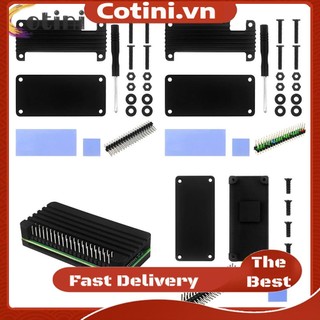 Bộ vỏ nhôm làm mát và pin cho raspberry pi zero 2w