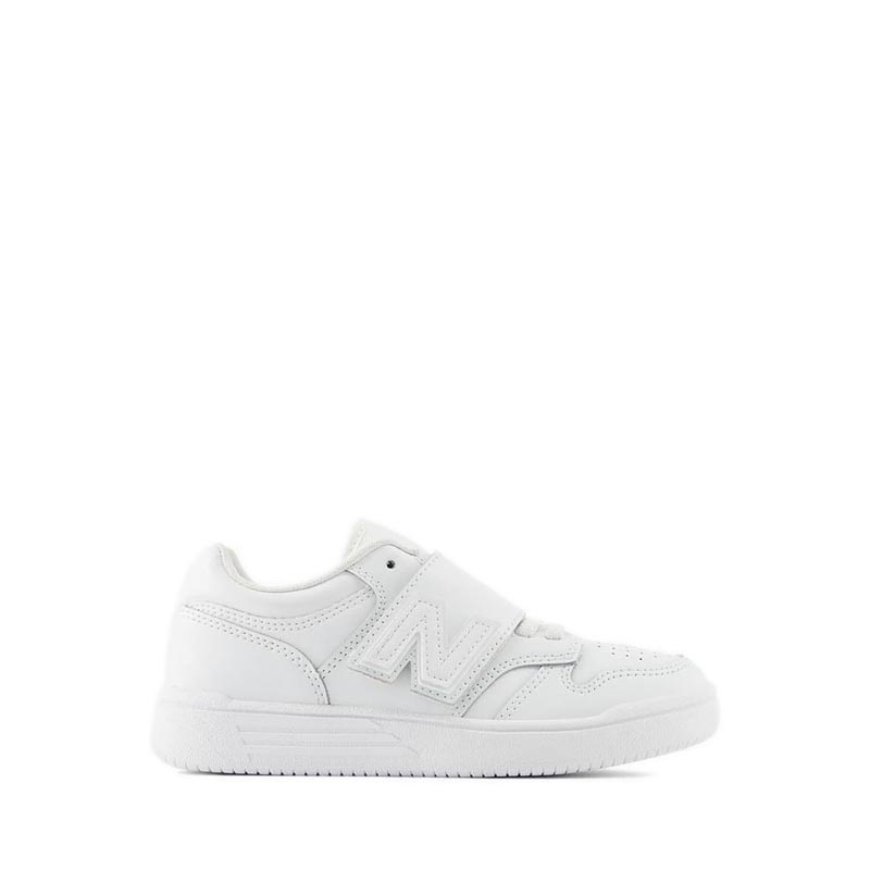 Giày New Balance 480 Bungee Lace With Top Strap / Phb480V1 Unisex Kids Lifestyle – White