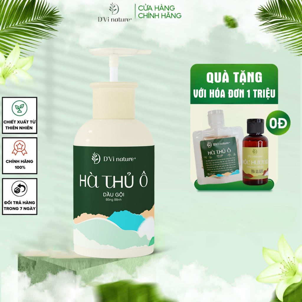 Dầu Gội Hà Thủ Ô D’Vi Nature