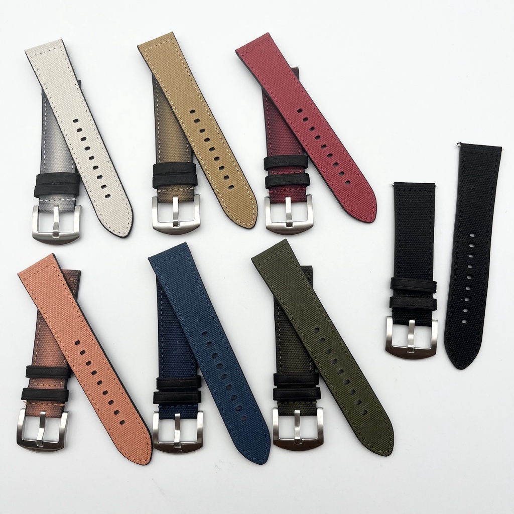 Dây Đeo nylon 18mm 20mm 22mm 24mm Cho Đồng Hồ Thông Minh seiko no.5 007