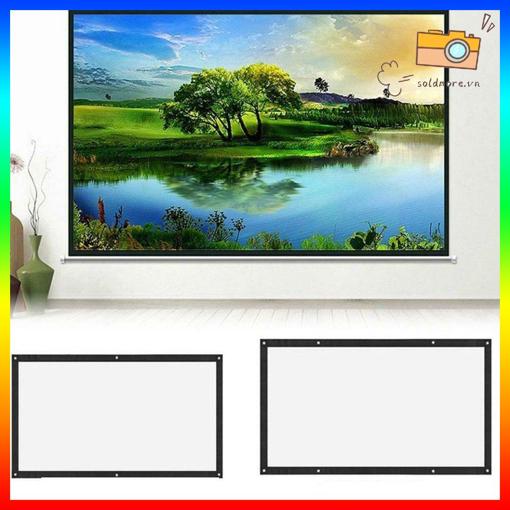 Màn hình máy chiếu di động có thể gập lại 16:9 Rạp chiếu phim tại nhà treo tường