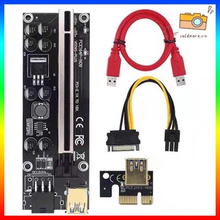 Cáp chuyển đổi pcie 1x đến 16x riser ver 009s tụ điện rắn card gpu