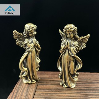 Velishy Tượng Thần Tình Yêu cupid Nhỏ Bằng Đồng Thau Để Bàn Trang Trí Phòng