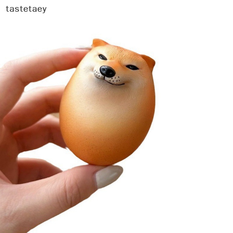 Tast Quả Trứng Chó shiba inu Thực Tế Bằng pvc Trang Trí Bàn Làm Việc / Văn Phòng / Làm Quà Giáng Sinh Vui Nhộn