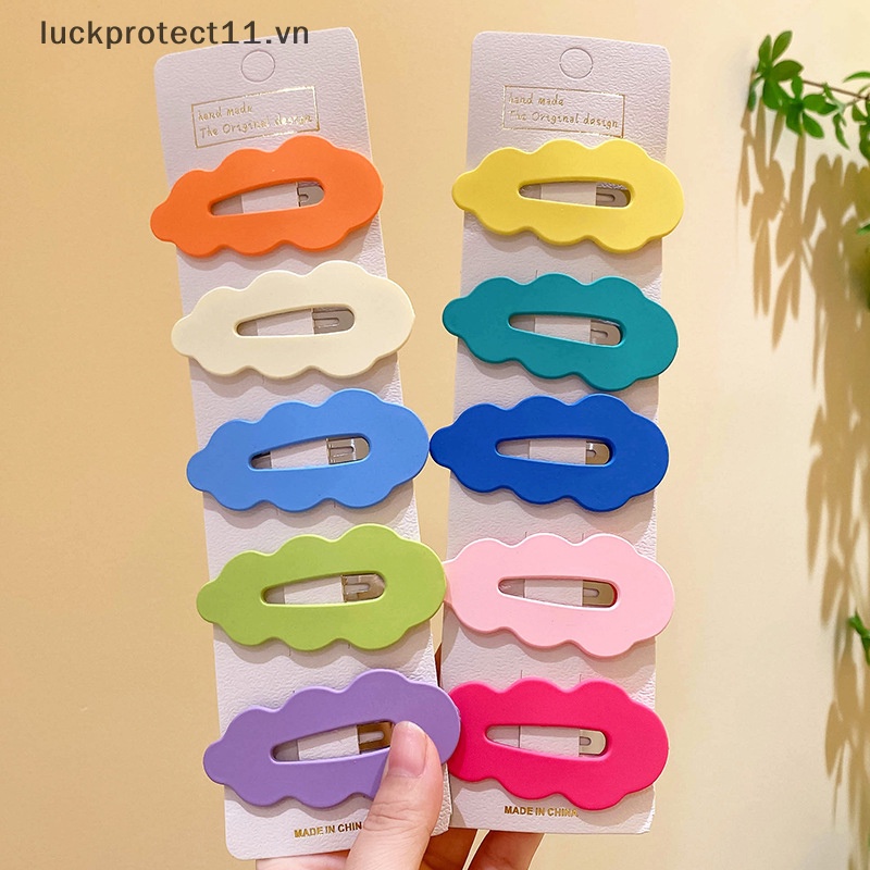 Set 2 Kẹp Tóc Hình Đám Mây Dễ Thương Phong Cách Hàn Quốc Cho Nữ