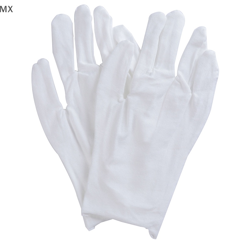 Mingxuan2 Găng Tay cotton Màu Trắng Độ Co Giãn Cao Dùng Làm Việc / Trang Sức / Đồng Xu vn