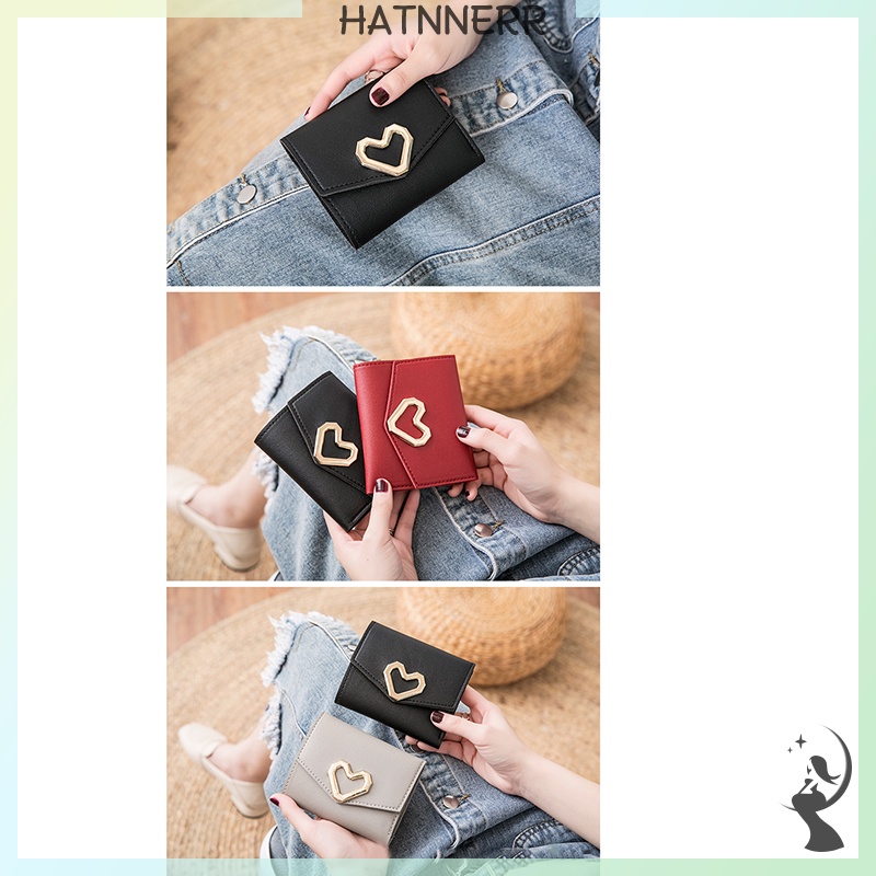 Ví Ngắn Hình Trái Tim Thời Trang Cho Nữ fhs