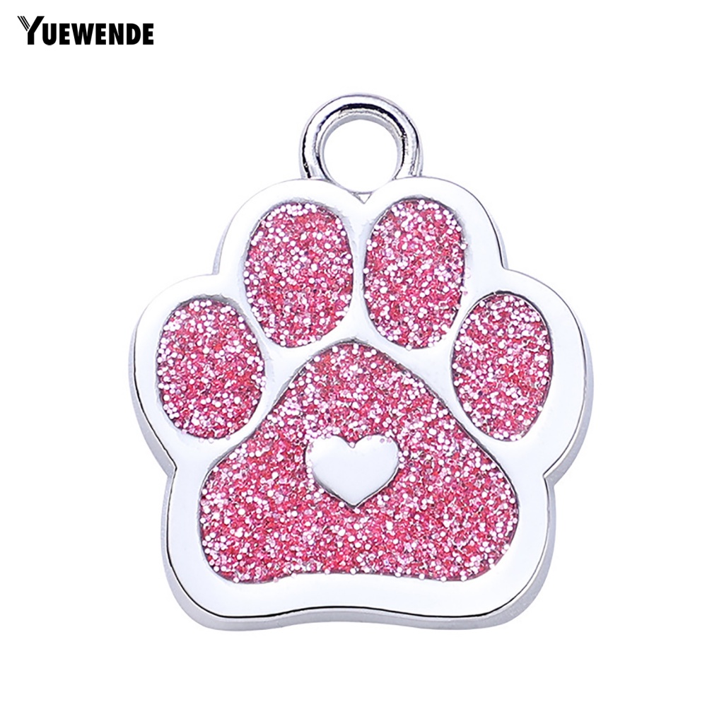 Thẻ id Đeo Cổ Cún Cưng Hình Dấu Chân Đáng Yêu ye.b