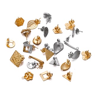  St. kunkka 10 Bông Tai Bằng Thép Không Gỉ Hình Trái Tim Hoa Bướm Năm Cánh Có Thể Sử Dụng Cho Khuyên Tai 