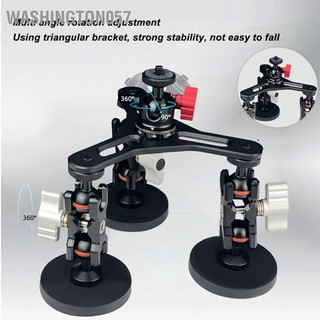 Washington057 Giá đỡ ba cốc hút với vít 1/4 In Đính kèm mạnh mẽ Camera hành động đa năng kính chắn gió ô tô cho điện thoại Máy ảnh DSLR