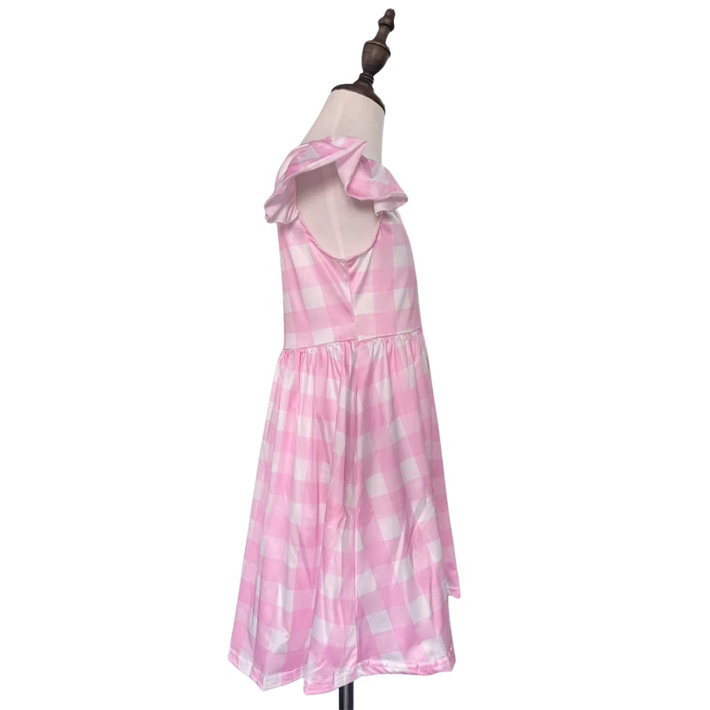 Bộ Đồ Ngủ Công Chúa Búp Bê barbie Tay Ngắn Màu Hồng Dễ Thương Cho Bé Gái