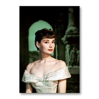 Áp Phích Trang Trí Quán Cà Phê / bar / audrey hepburn Trắng