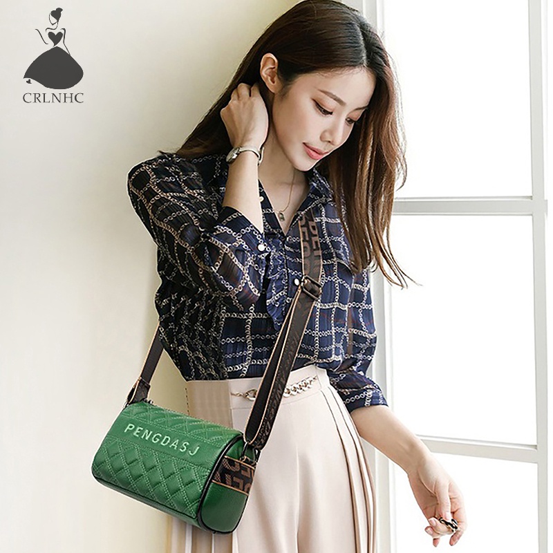 Crlnhc Túi Xách Đeo Vai Dây Bản Rộng Phong Cách retro Thời Trang Cho Nữ vn