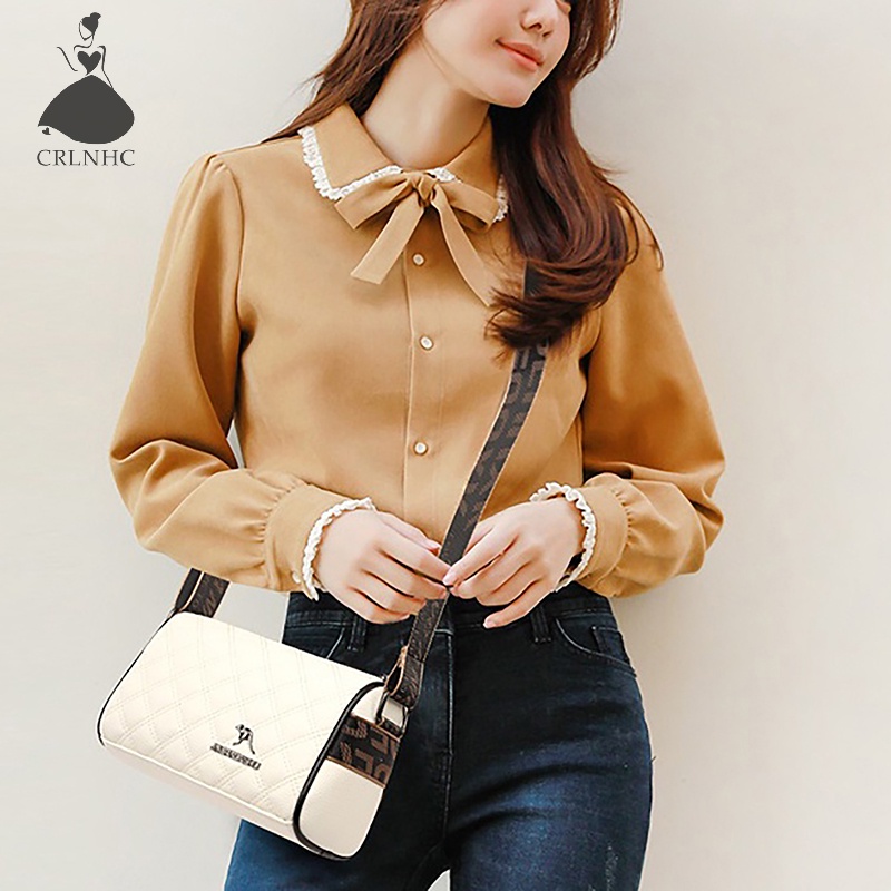 Crlnhc Túi Xách Đeo Vai Dây Bản Rộng Phong Cách retro Thời Trang Cho Nữ vn