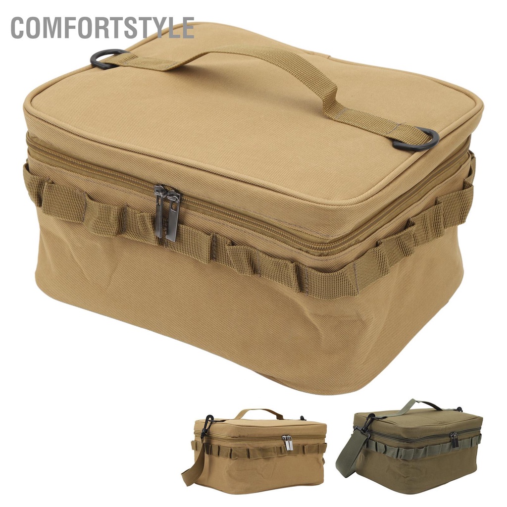 Comfortstyle Cắm trại ngoài trời Dã ngoại Túi đá PVC làm mát di động có dây đeo vai thể tháo rời để đi du lịch