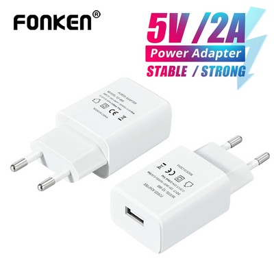 Fonken Phích Cắm Sạc us / eu 5v / 2a Tiện Lợi Du Lịch