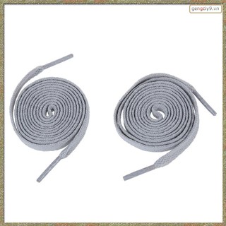 Set 2 dây giày dẹt bản rộng bằng nhựa màu xám 52.4