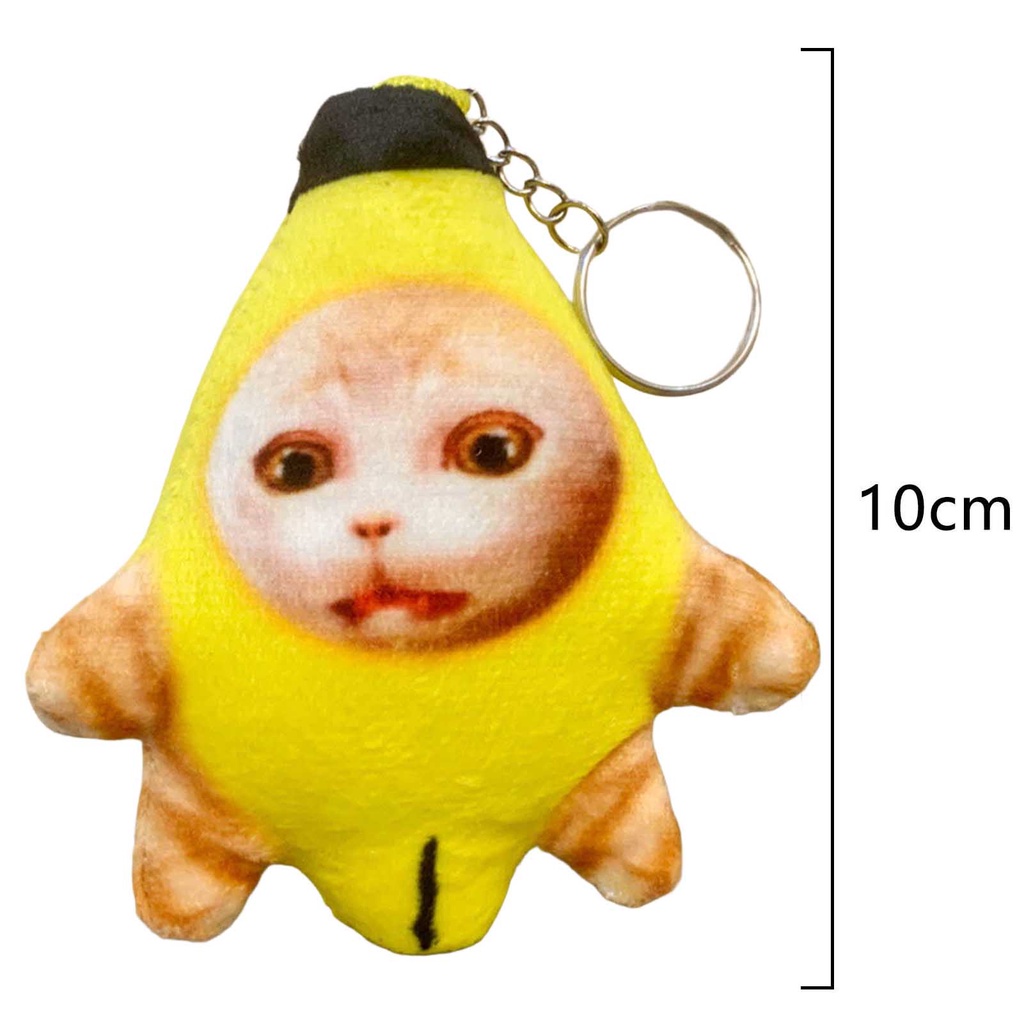 Móc Khóa Hình Mèo Nhồi Bông Đáng Yêu