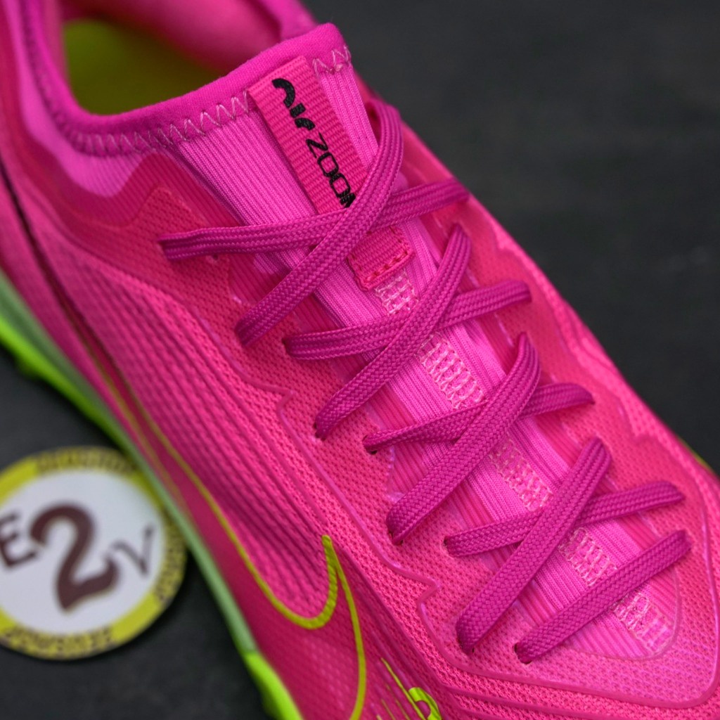 Giày bóng đá Air Zoom Mer Vapor 15 Pro Hồng, giày đá banh cỏ nhân tạo nam đã khâu đế - 2EVSHOP