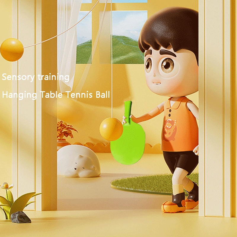 Beibeiyin Đồ Chơi Tập Bóng Bàn Tự Động Thu Gọn Cho Bé