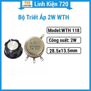 Bộ triết áp 2w wth kèm núm giá tốt