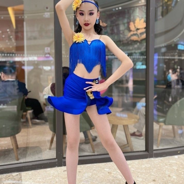 Trang Phục Khiêu Vũ latin Mùa Hè Dành Cho Bé Gái Mới
