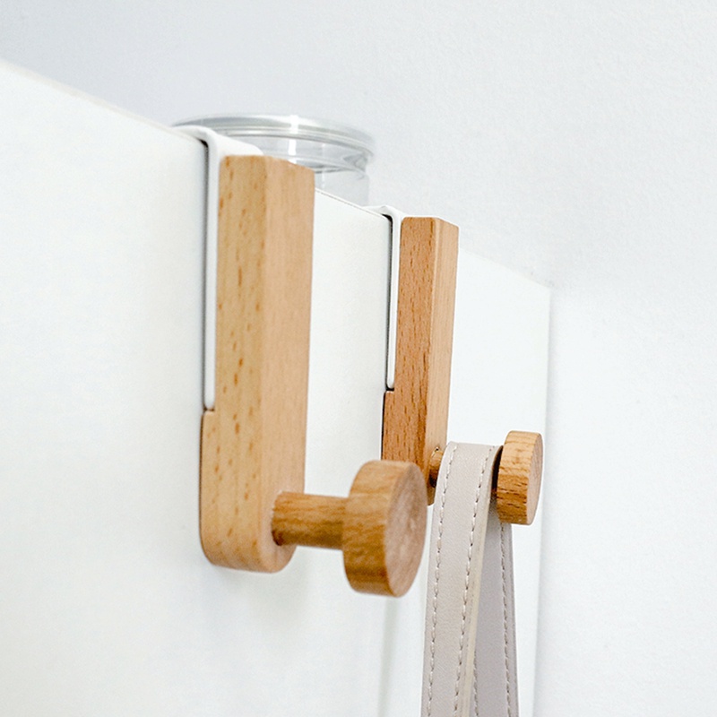 Móc Treo Đồ Bằng Sắt Và Gỗ Tiện Dụng Cho Gia Đình