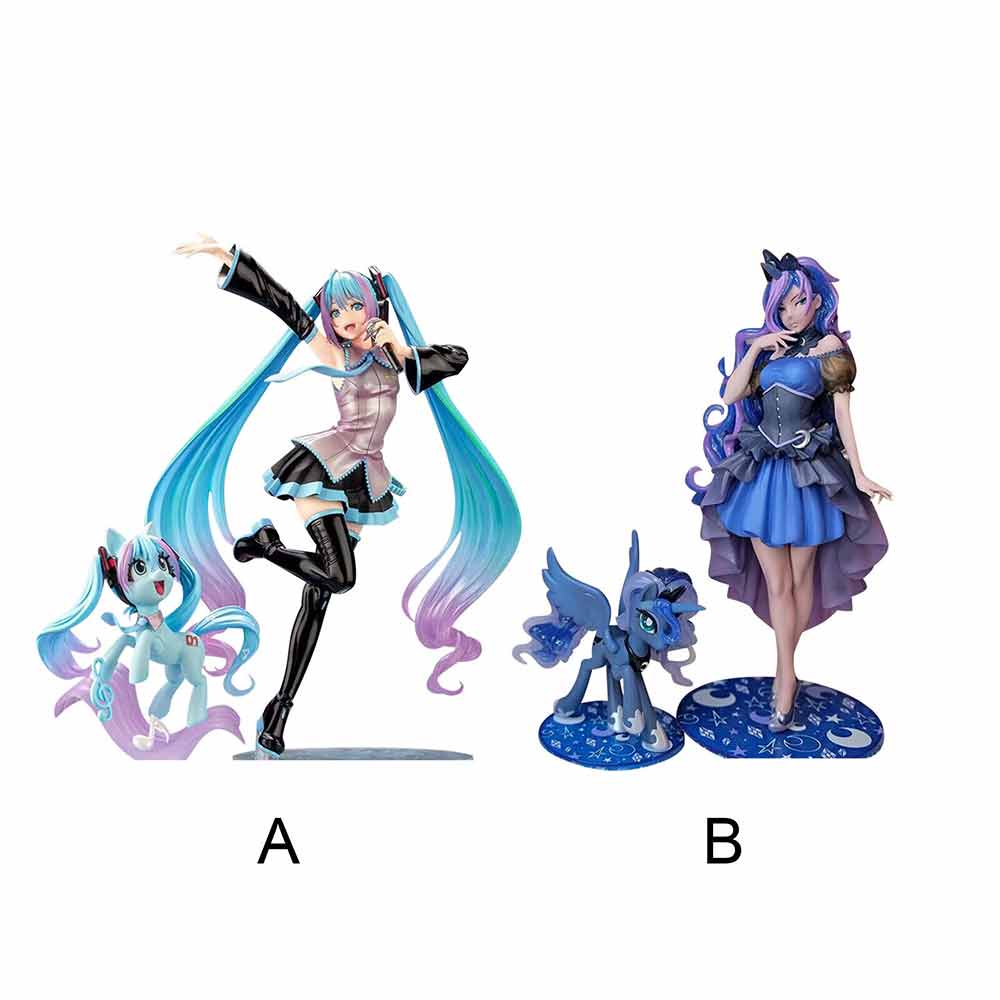 My Little Pony & Virtual Singer Rainbow Hatsune Miku PVC Action Figure Model