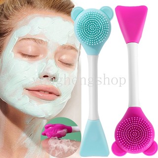 Cọ silicone Hai Đầu Phết Mặt Nạ Chăm Sóc Da Tiện Dụng
