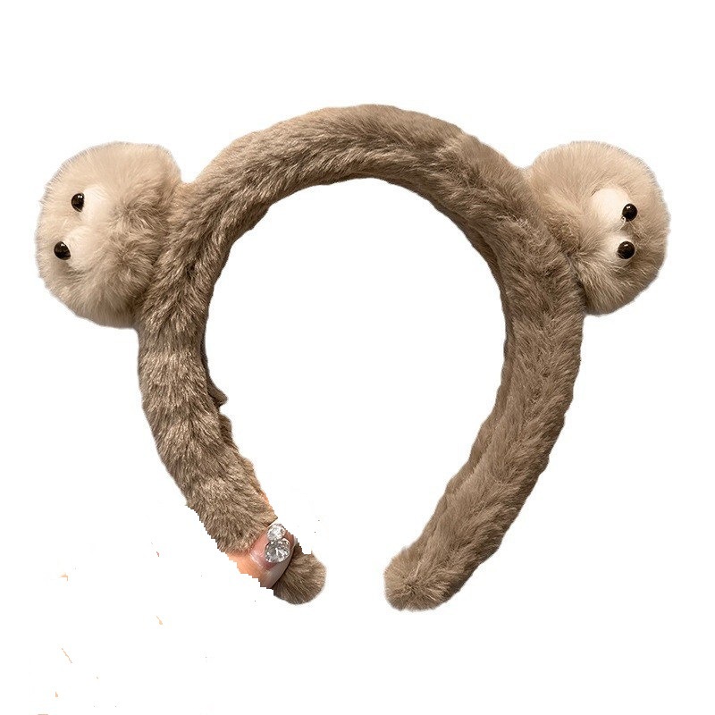 Băng Đô Rửa Mặt Chống Trượt Hình Đôi Mắt To Bằng Lông Nhung Dễ Thương Xinh Xắn 2024