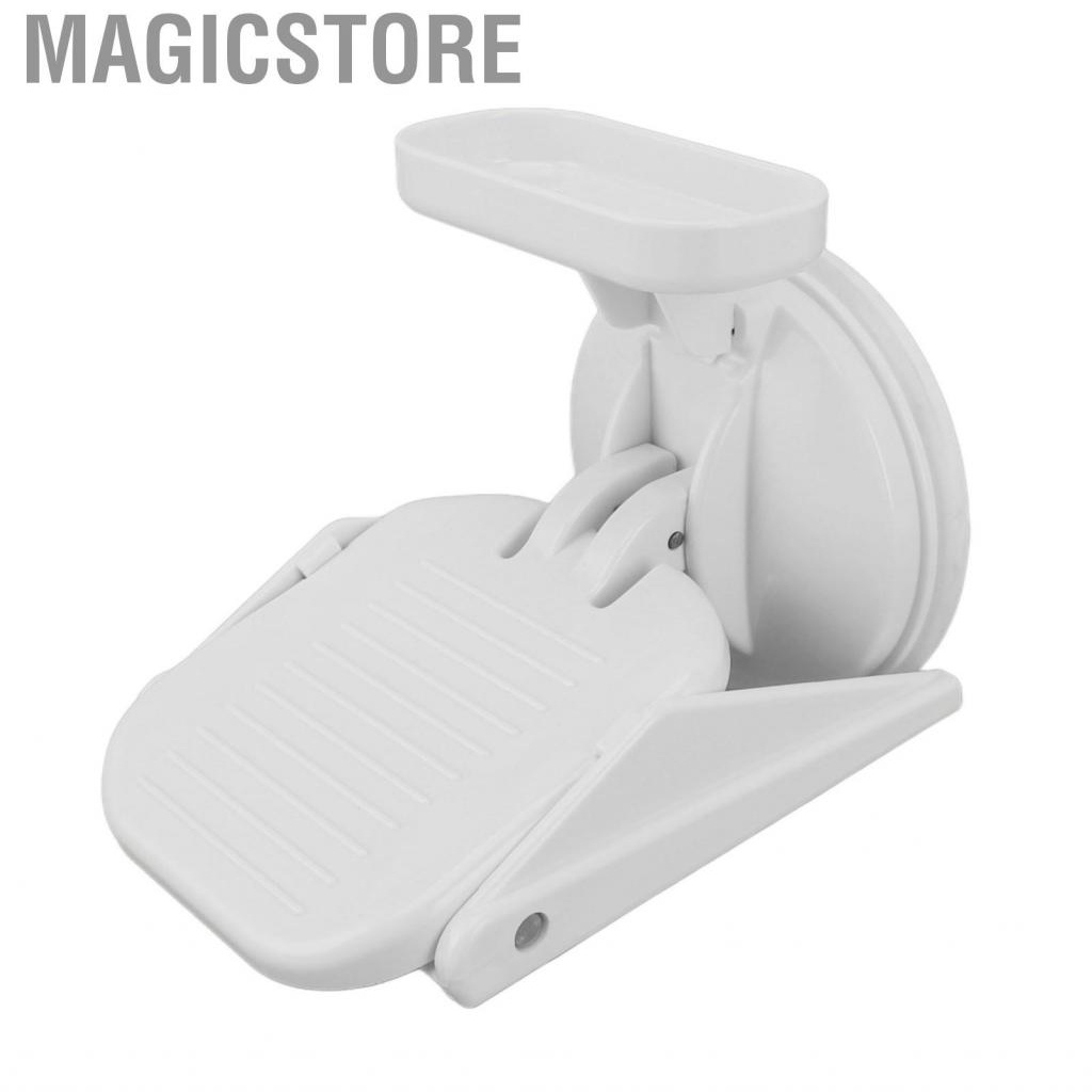 Magicstore Shower Foot Rest with Suction Cup Leg Assist Drill Free Anti Slip Wall Mounted Plastic Bathroom Pedal for Women Home