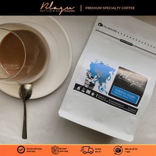 Cà phê blagu hạt đã rang, robusta winey honey , medium dark , 250gr
