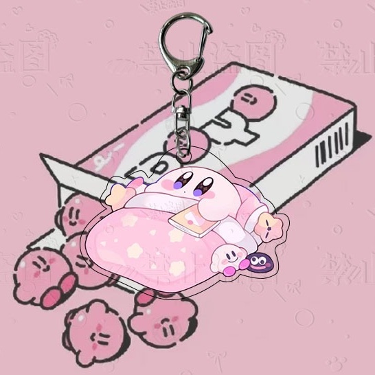 Móc Khóa Nhựa acrylic Hình Kirby 'S dream Dễ Thương