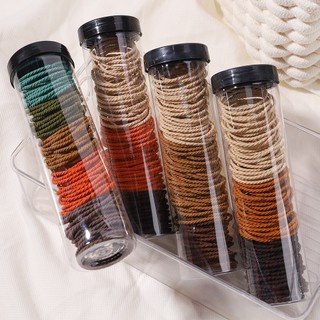 100 Cái / lốc Bé Gái Nhiều Màu Sắc Dây Cao Su Co Giãn Trẻ Em Bé Ngọt Ngào Scrunchies Phụ Kiện Tóc