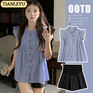 Áo Sơ Mi cotton chiffon Phong Cách Hàn Quốc Thời Trang Cho Nữ 12Z23031611