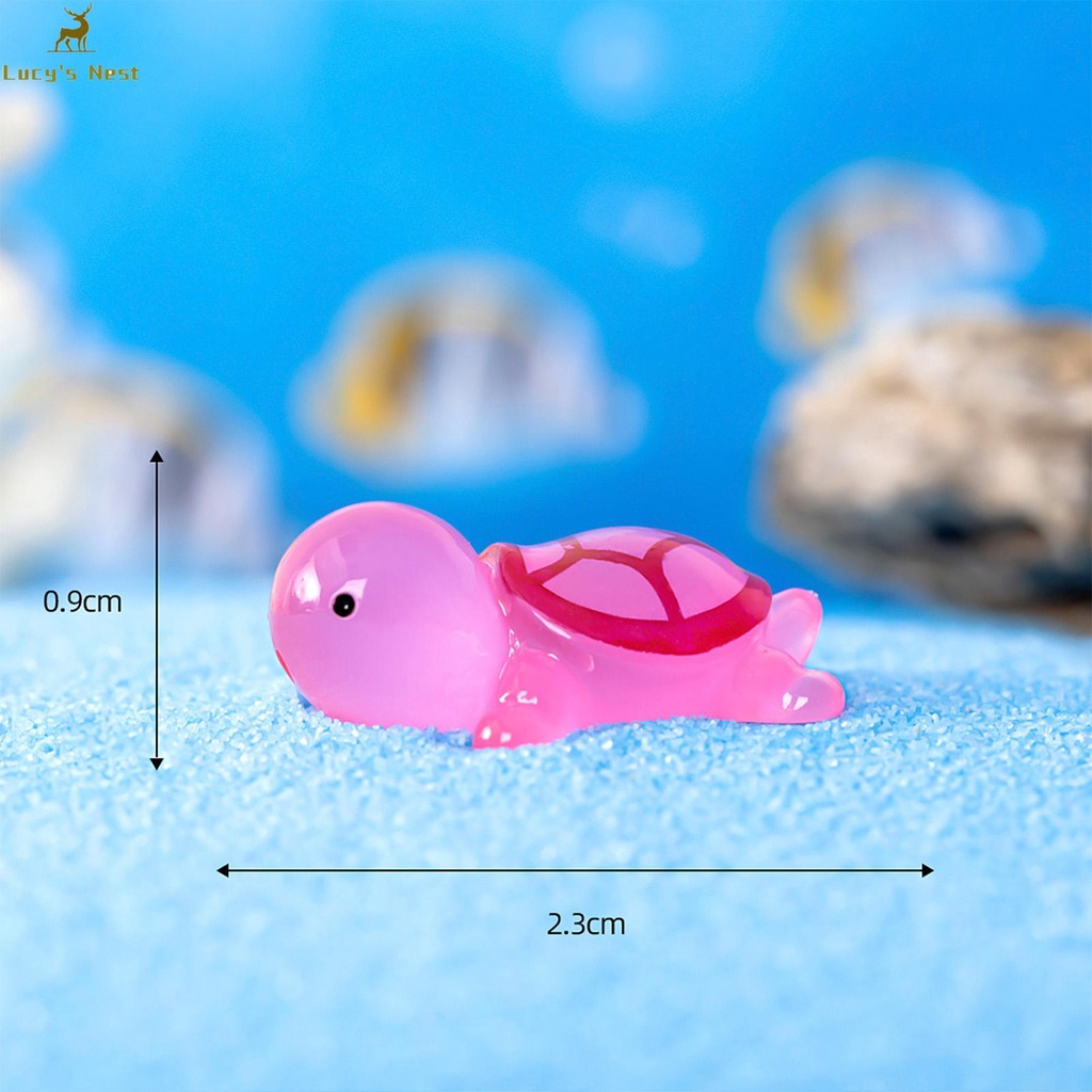 Tượng Rùa Nhựa resin Phát Sáng Trong Bóng Tối Để Bàn Trang Trí