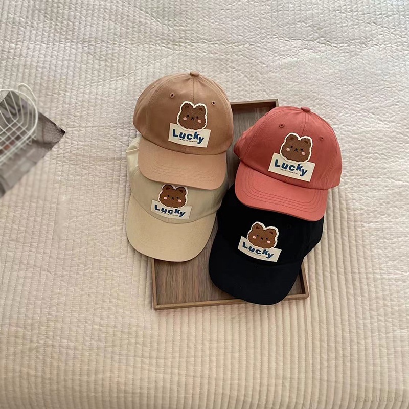 Mũ Lưỡi Trai Che Nắng Chống Gió Hình Vịt / Gấu Hoạt Hình Dễ Thương Cho Bé