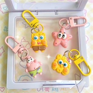 Hoạt Hình Dễ Thương SpongeBob SquarePants Pie Ngôi Sao Móc Khóa Mặt Dây Chuyền Schoolbag Phụ Kiện