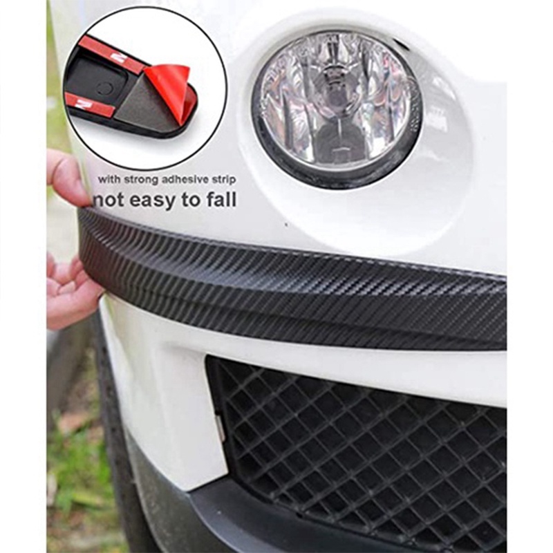 Aayetd Bộ 2 Miếng Dán Sợi carbon Chống Trầy Xước Bảo Vệ Thân Xe Hơi