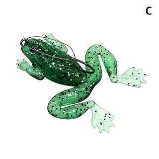 Mồi Câu Cá Giả Hình Con Ếch Bằng silicone 4.5g / 6cm