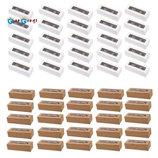 Set 25 hộp đựng bánh macaron có màn hình hiển thị cửa sổ trong suốt