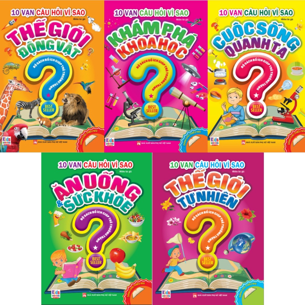 Sách 10 vạn câu hỏi vì sao - Combo 5 cuốn 10 Vạn câu Hỏi Vì Sao (AL)