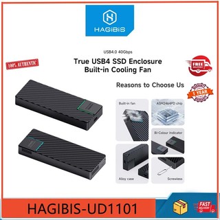 Vỏ đựng ổ cứng ngoài usb 4.0 40gbps m.2 nvme ssd ud 1101 4 / 3 usb 3.2 / 3.1 / 3.0 asm2464