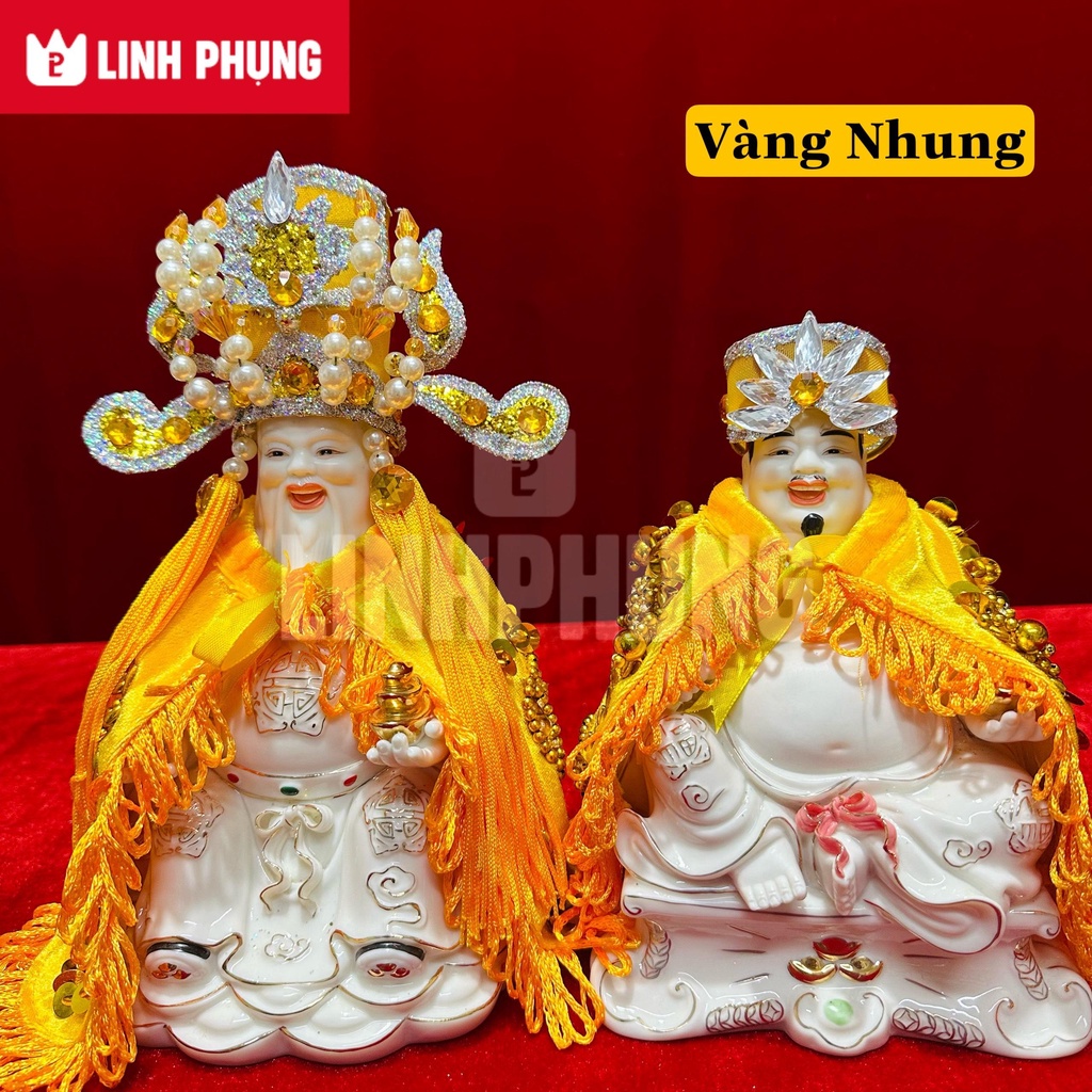 Combo áo mão Thần Tài Thổ Địa (Nhung) - Size: 10 - 22 Đồ trang trí Decor Phòng Trang Trí Nhà