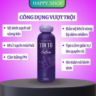 Dung Dịch Vệ Sinh Phụ nữ Tía Tô Saffron 150ml Chính Hãng Hết Khí Hư Nấm