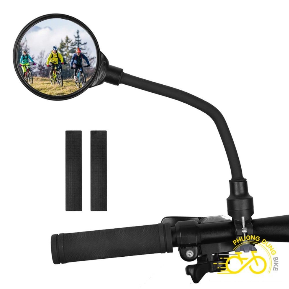 Gương kính chiếu hậu góc rộng lồi xe đạp - 1 Cái