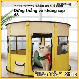Ship hoả tốc TPHCM nhà ngủ cho mèo  lều sinh cho mèo lồng mèo đẻ lều cho chó mèo   ổ đẻ cho mèo chuồng mèo gấp gọn