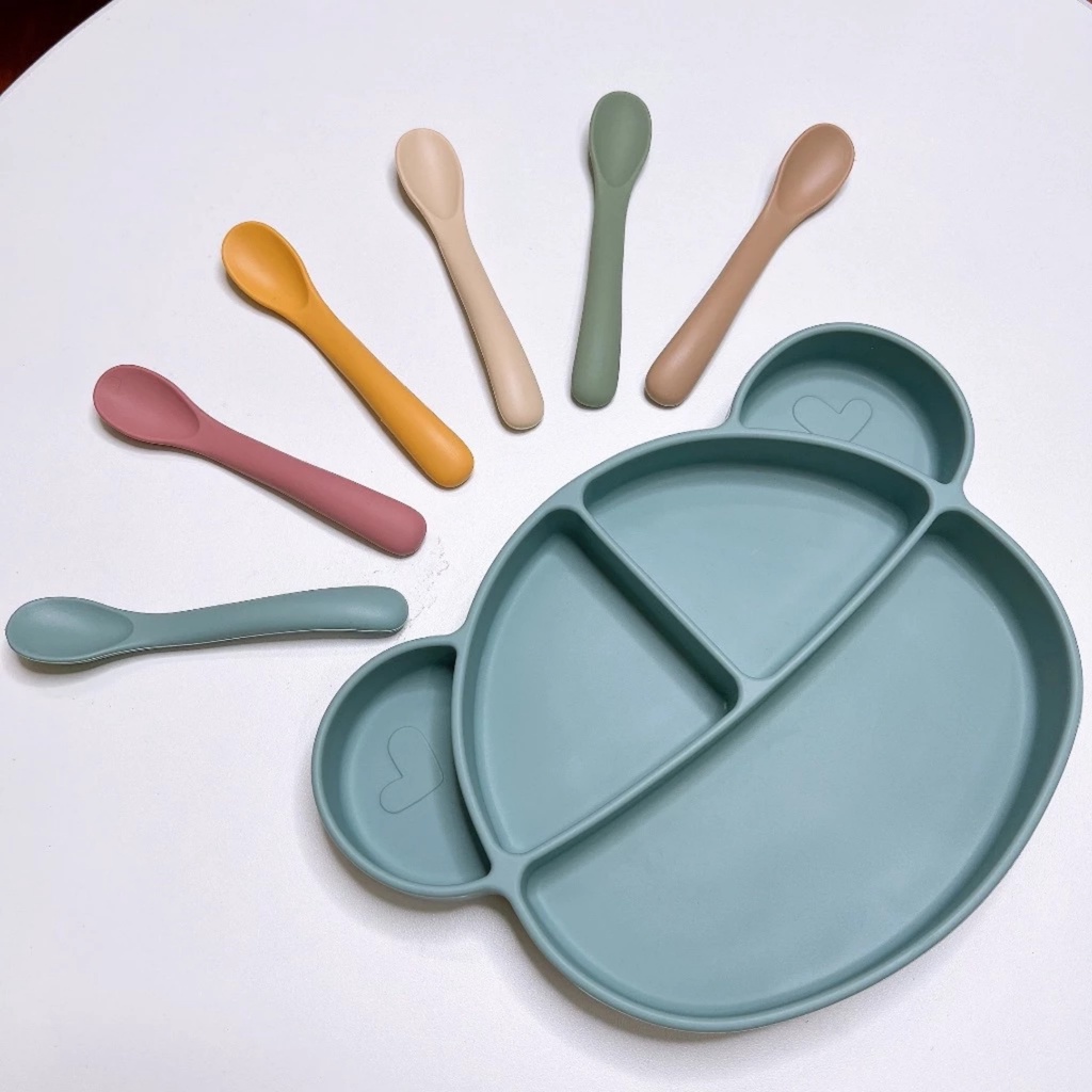 PVN60782 Thìa ăn dặm silicon bền đẹp kích thích bé ăn ngon T2